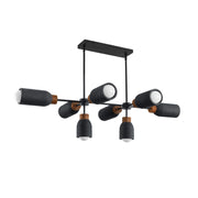 Maxim 10628 Pompeii 8-lt 50" Pendant - Lava / Black