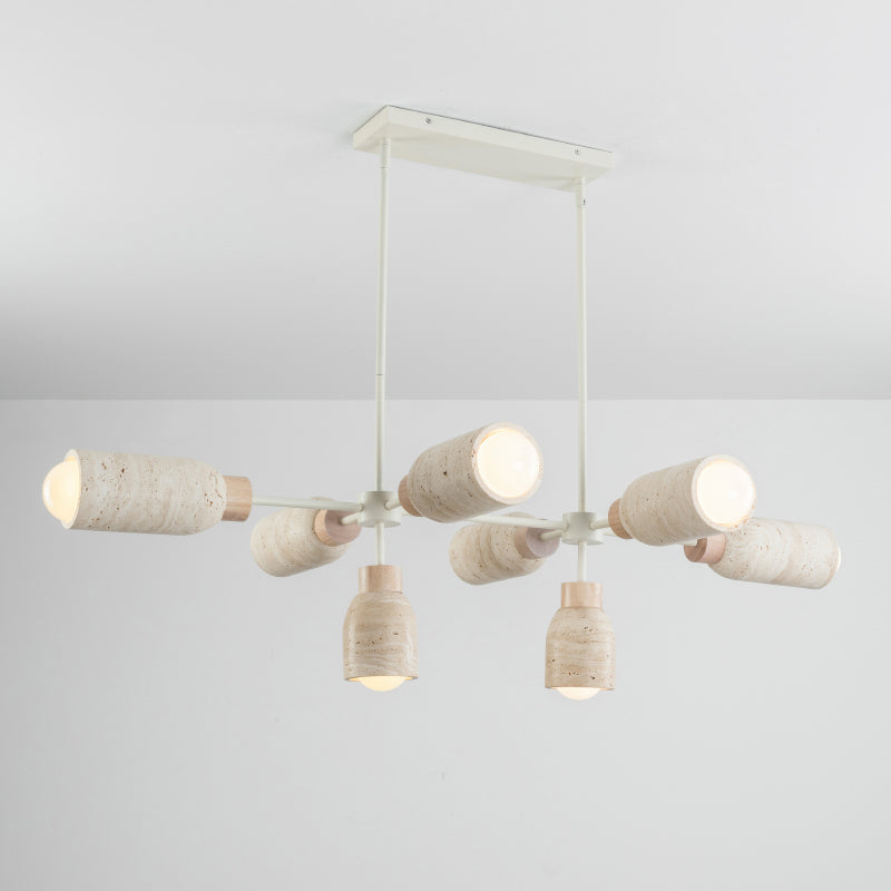Maxim 10628 Pompeii 8-lt 50" Pendant - Travertine / Oyster