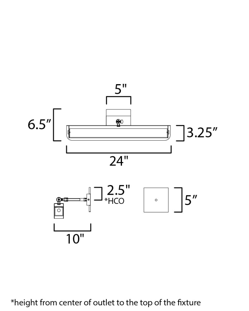 Maxim 10712 Miles 1-lt 24" LED Wall Sconce