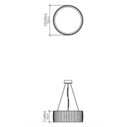 Accord 1110 Barril 1-lt 20" LED Pendant