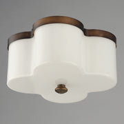 Maxim 12240 Clover 2-lt 14" Flush Mount-Antique Bronze