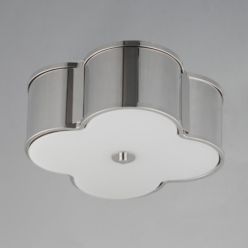 Maxim 12247 Clover 2-lt 14" Flush Mount-Polished Nickel