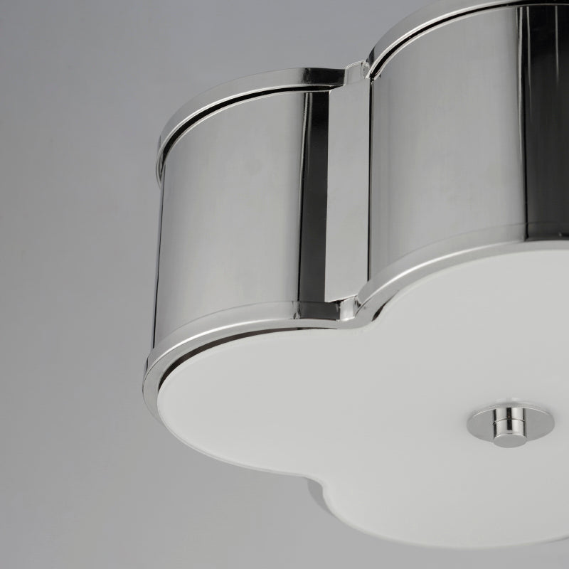 Maxim 12247 Clover 2-lt 14" Flush Mount-Polished Nickel