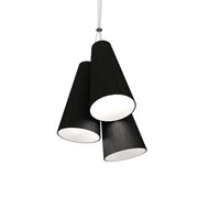 Accord 1234 Conical 3-lt 14" LED Pendant - Charcoal