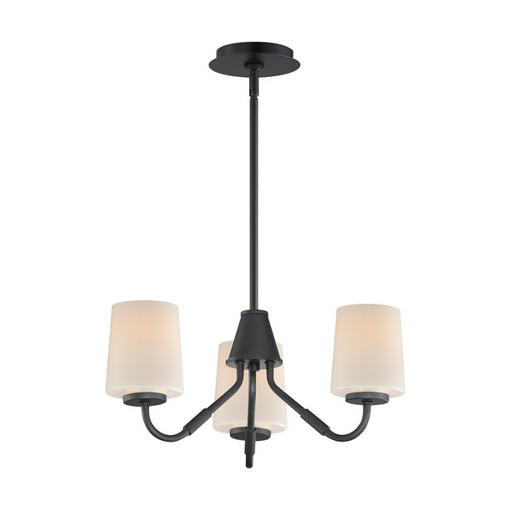Maxim 12695 Durham 3-lt 19" Chandelier - Black