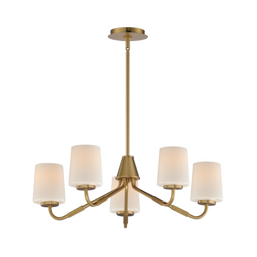 Maxim 12696 Durham 5-lt 26" Chandelier - Natural Aged Brass