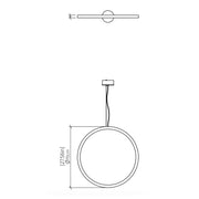 Accord 1295 Frame 1-lt 28" LED Pendant