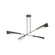 Hubbardton Forge 131010 Vertex 4-lt 92" Pendant/Semi-Flush - Natural Iron