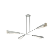 Hubbardton Forge 131010 Vertex 4-lt 92" Pendant/Semi-Flush - Vintage Platinum
