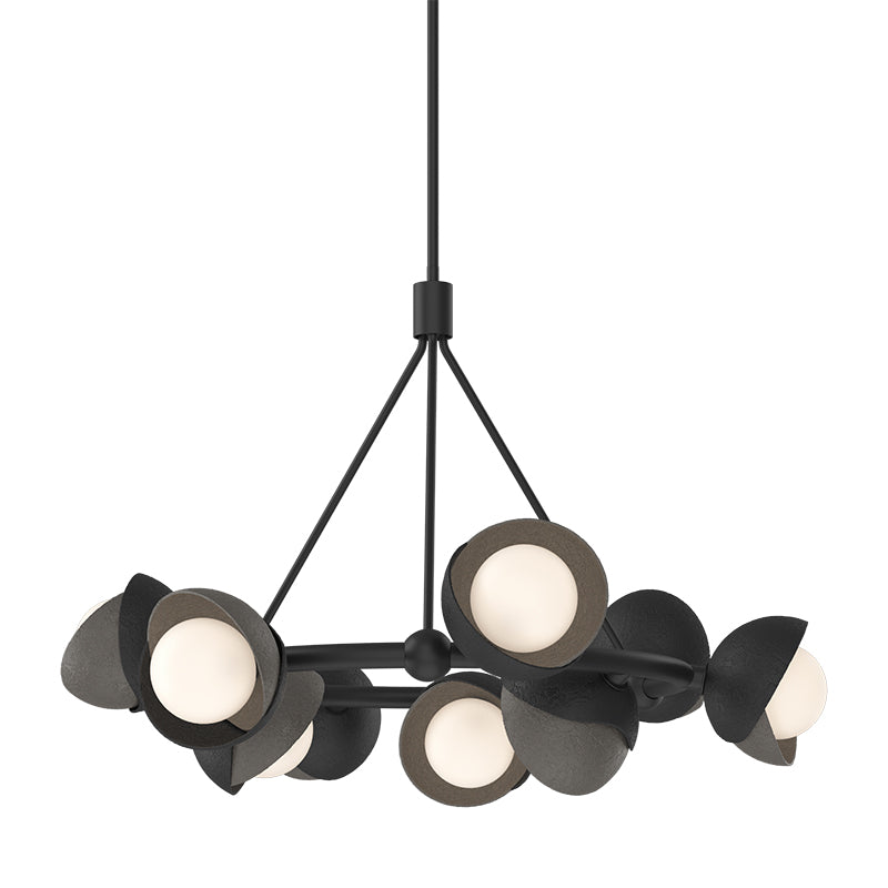 Hubbardton Forge 131068 Brooklyn 9-lt 32" Pendant, Dark Smoke Accent