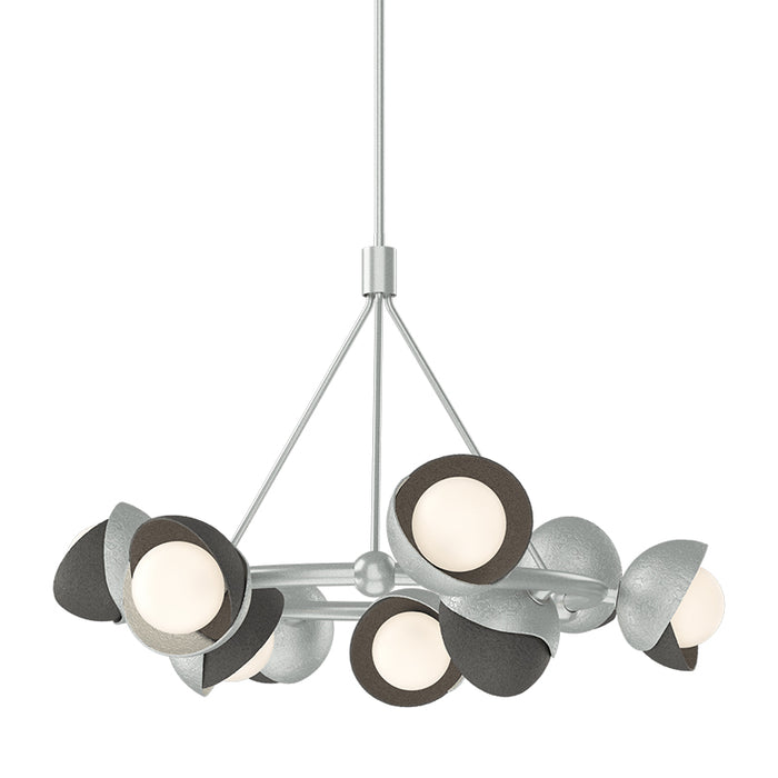 Hubbardton Forge 131068 Brooklyn 9-lt 32" Pendant, Natural Iron Accent