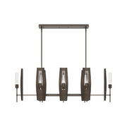 Hubbardton Forge 131080 Passage 8-lt 52" Pendant - Bronze/Clear Glass