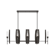 Hubbardton Forge 131080 Passage 8-lt 52" Pendant - Oil Rubbed Bronze/Clear Glass