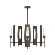 Hubbardton Forge 131081 Passage 5-lt 30" Pendant - Bronze/Clear Glass