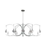 Hubbardton Forge 131085 Optic 8-lt 51" Pendant - Vintage Platinum