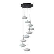 Hubbardton Forge 131147 Clouds 9-lt 23" LED Pendant - Black