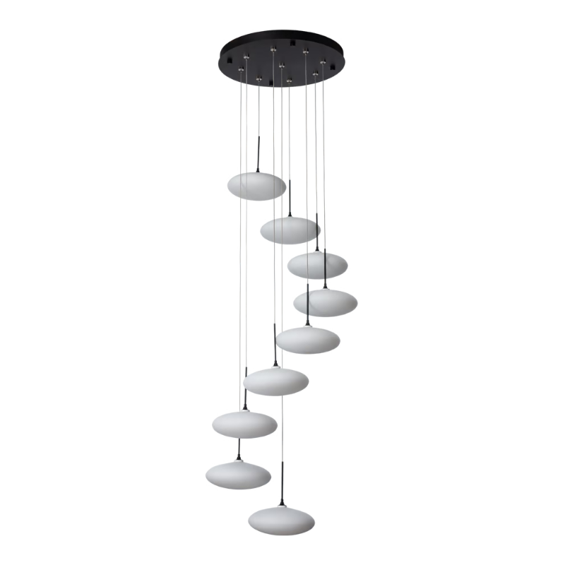 Hubbardton Forge 131147 Clouds 9-lt 23" LED Pendant - Black