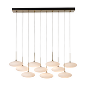 Hubbardton Forge 131148 Clouds 10-lt 48" LED Pendant - Modern Brass