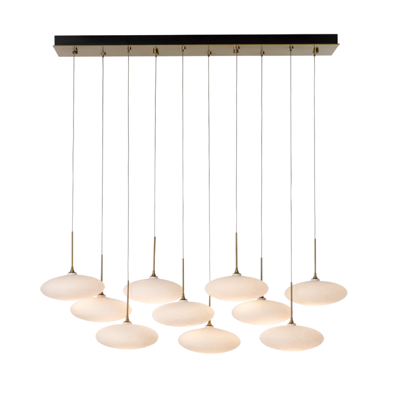 Hubbardton Forge 131148 Clouds 10-lt 48" LED Pendant - Modern Brass
