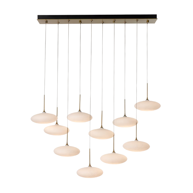 Hubbardton Forge 131148 Clouds 10-lt 48" LED Pendant - Modern Brass