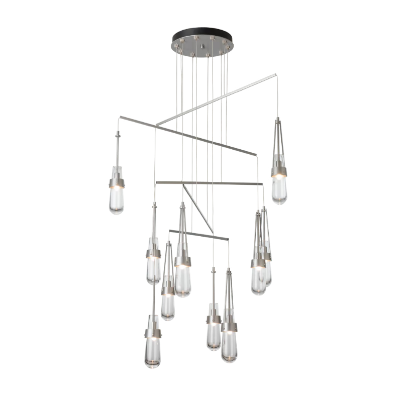 Hubbardton Forge 131149 Link 10-lt 35" LED Pendant - Vintage Platinum