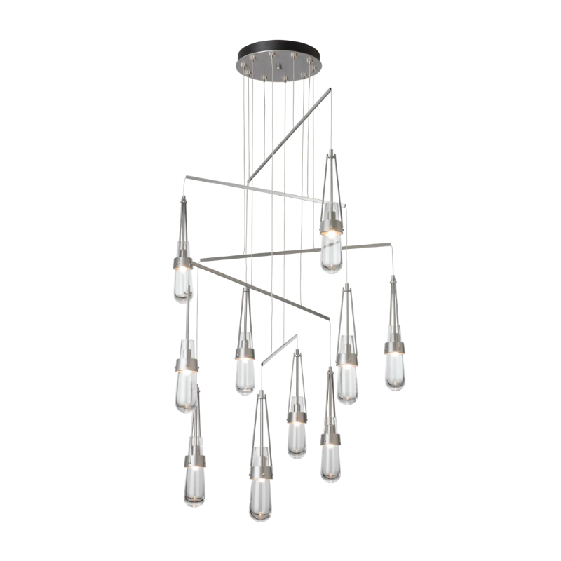 Hubbardton Forge 131149 Link 10-lt 35" LED Pendant - Vintage Platinum