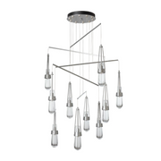 Hubbardton Forge 131149 Link 10-lt 35" LED Pendant - Vintage Platinum