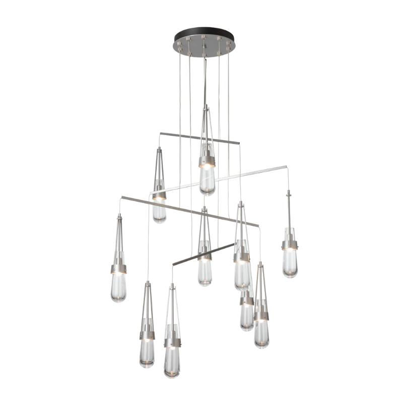 Hubbardton Forge 131149 Link 10-lt 35" LED Pendant - Vintage Platinum