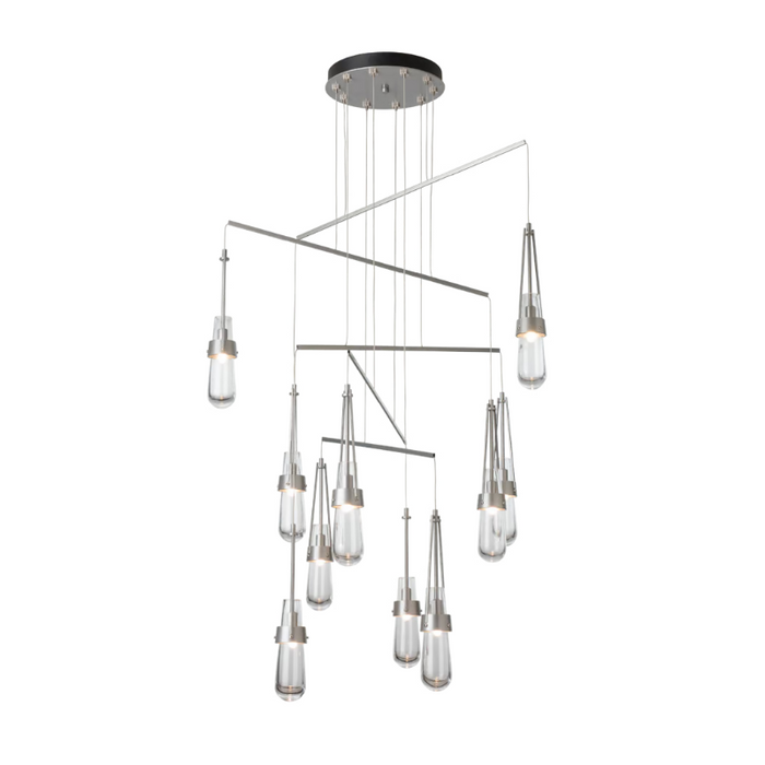 Hubbardton Forge 131149 Link 10-lt 35" LED Pendant - Vintage Platinum