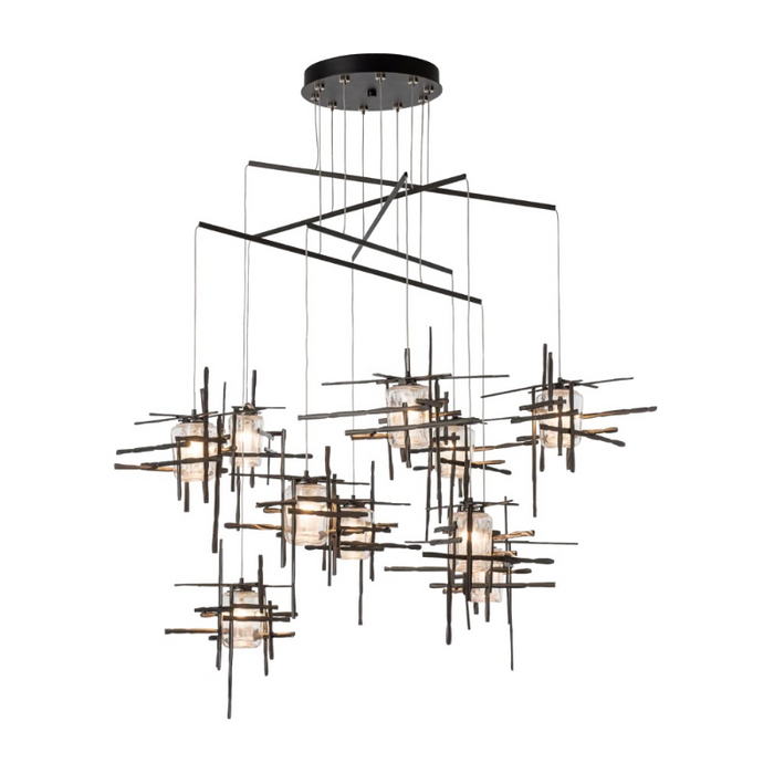 Hubbardton Forge 131156 Tura 10-lt 49" LED Pendant - Oil Rubbed Bronze