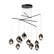 Hubbardton Forge 131159 Chrysalis 10-lt 37" LED Pendant - Black