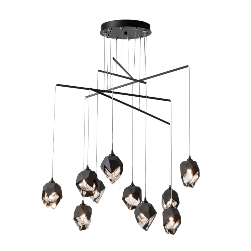 Hubbardton Forge 131159 Chrysalis 10-lt 37" LED Pendant - Black