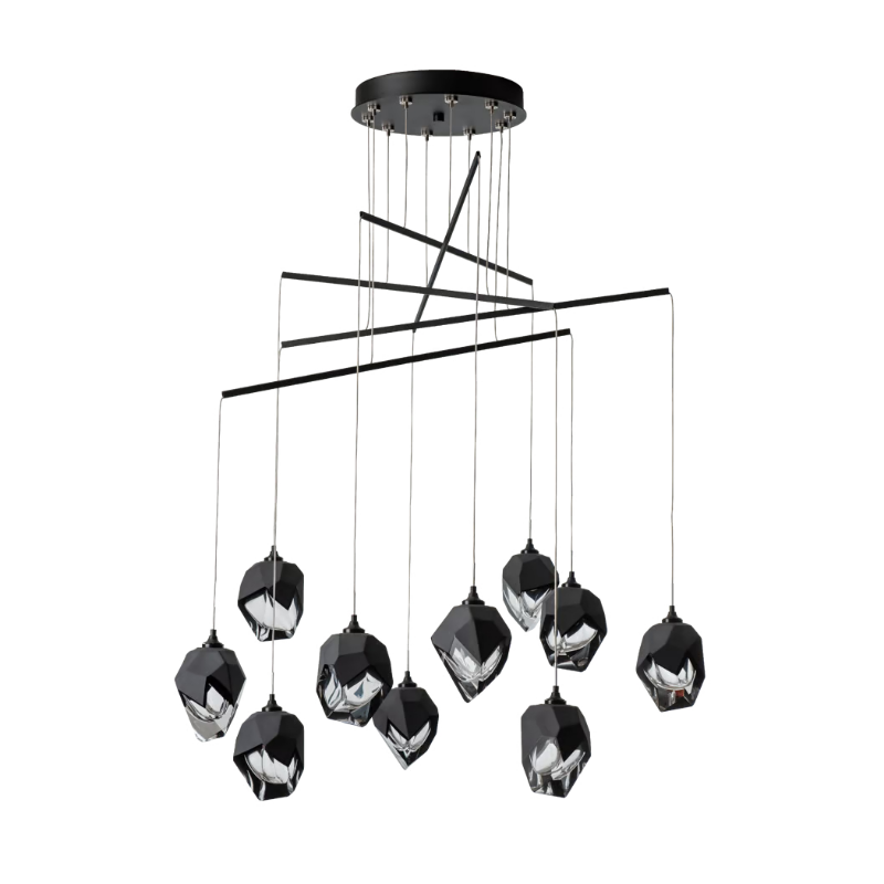 Hubbardton Forge 131159 Chrysalis 10-lt 37" LED Pendant - Black