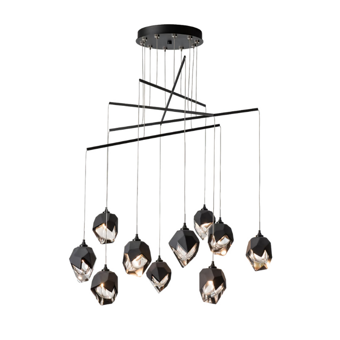 Hubbardton Forge 131159 Chrysalis 10-lt 37" LED Pendant - Black