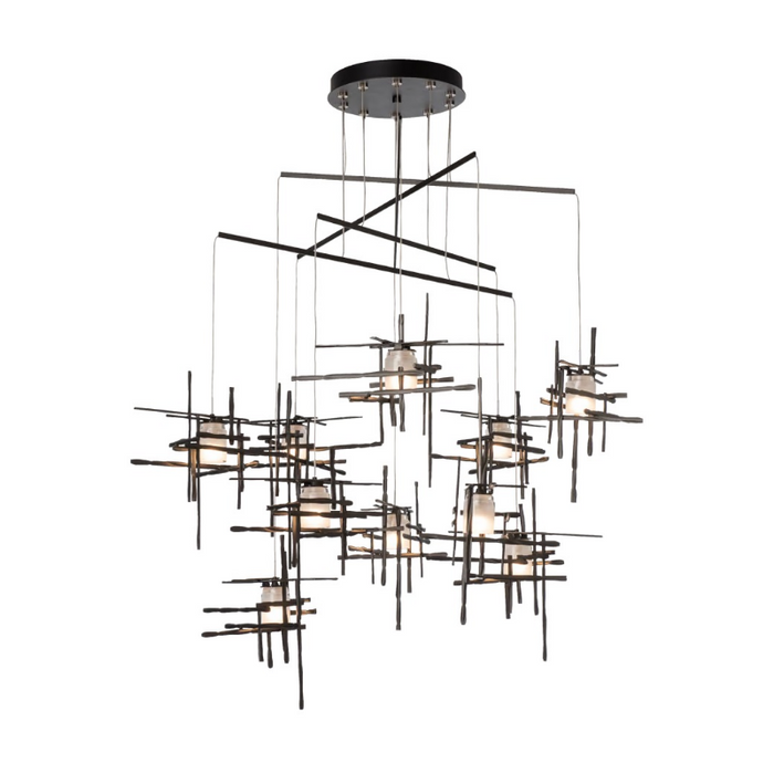 Hubbardton Forge 131160 Tura 10-lt 49" LED Pendant - Oil Rubbed Bronze