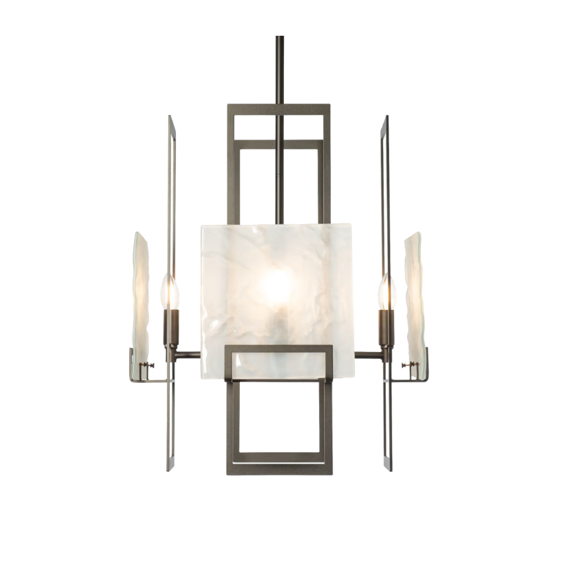 Hubbardton Forge 131550 Geo 4-lt 21" Pendant - Oil Rubbed Bronze