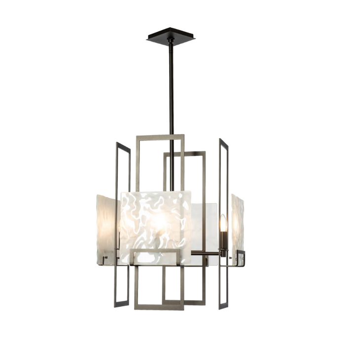 Hubbardton Forge 131550 Geo 4-lt 21" Pendant - Oil Rubbed Bronze