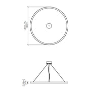 Accord 1320LED Frame 1-lt 39" LED Pendant