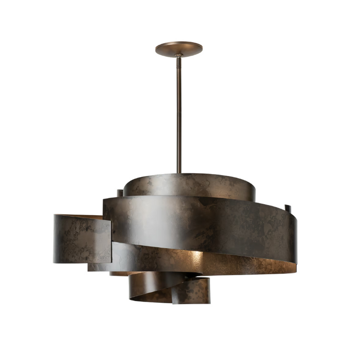 Hubbardton Forge 132117 Zen 6-lt 34" Pendant - Dark Smoke