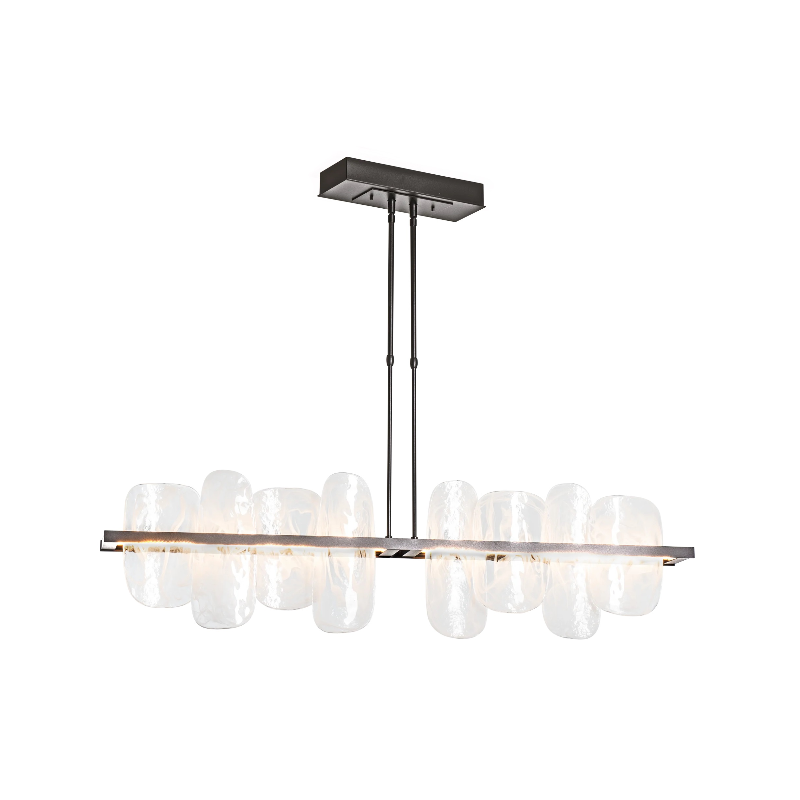 Hubbardton Forge 139661 Vitre 2-lt 52" LED Linear Pendant - Dark Smoke