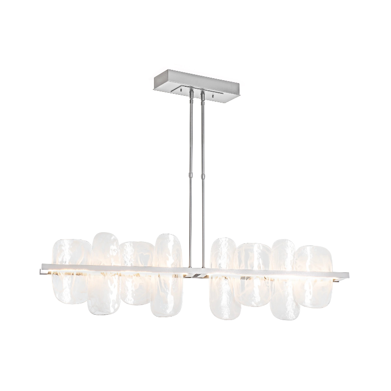 Hubbardton Forge 139661 Vitre 2-lt 52" LED Linear Pendant - Vintage Platinum