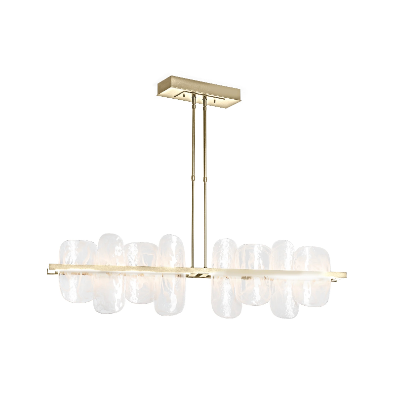 Hubbardton Forge 139661 Vitre 2-lt 52" LED Linear Pendant - Modern Brass