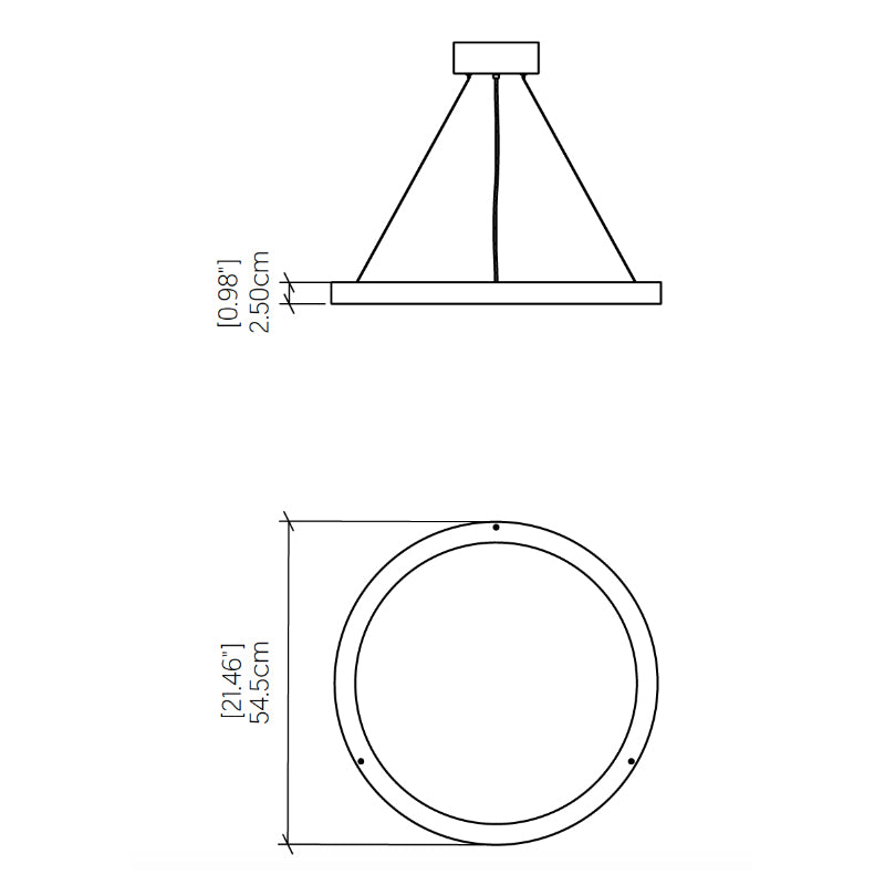Accord 1442 Naia 1-lt 21" LED Pendant