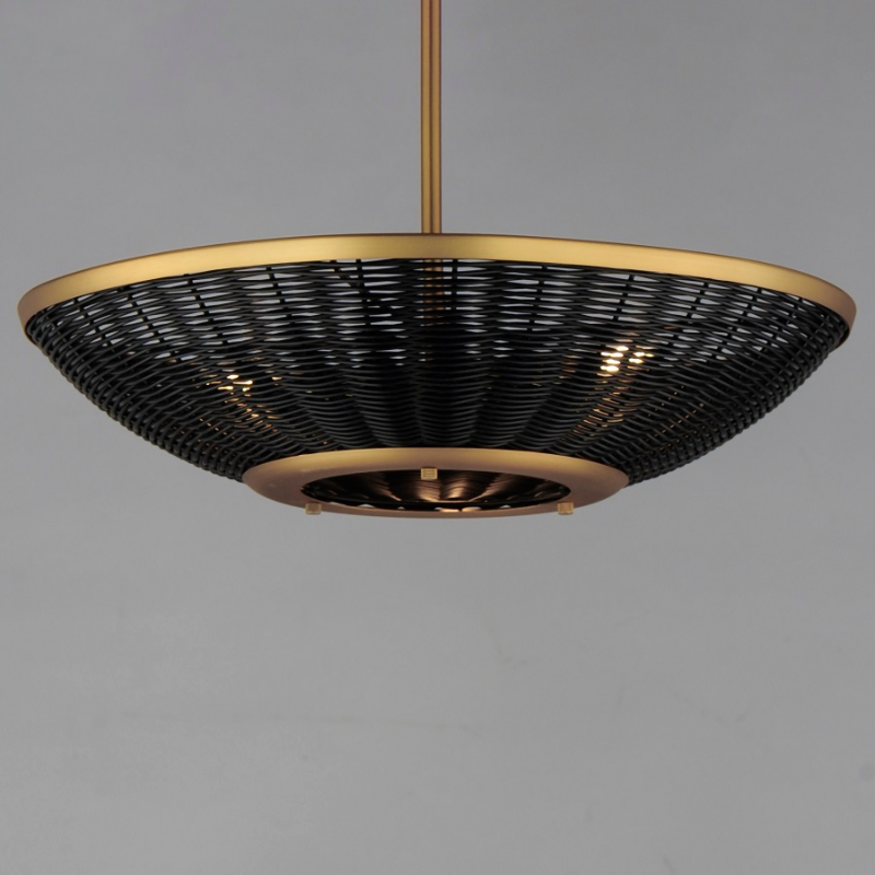 Maxim 14462 Rattan 3-lt 20" Pendant