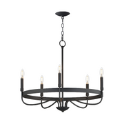 Maxim 14495 Frankie 5-lt 26" Chandelier - Matte Black