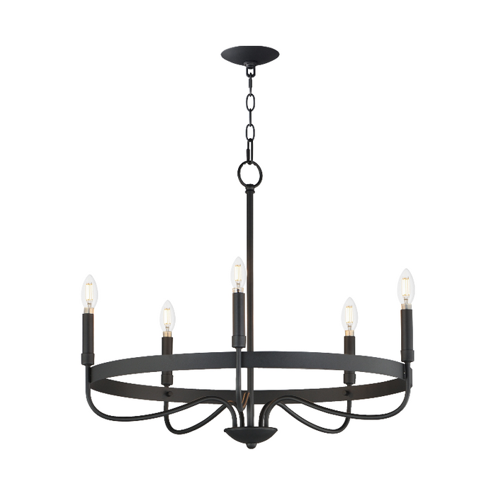 Maxim 14495 Frankie 5-lt 26" Chandelier - Matte Black