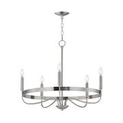 Maxim 14495 Frankie 5-lt 26" Chandelier - Satin Nickel