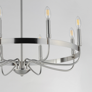 Maxim 14498 Frankie 8-lt 29" Chandelier - Satin Nickel