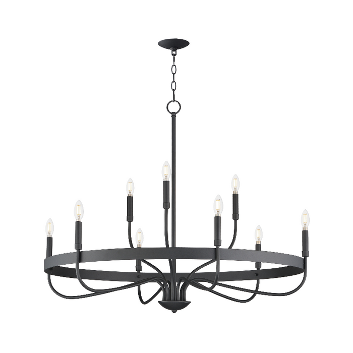 Maxim 14499 Frankie 9-lt 40" Chandelier - Matte Black