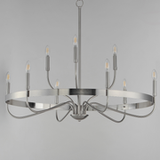 Maxim 14499 Frankie 9-lt 40" Chandelier - Satin Nickel